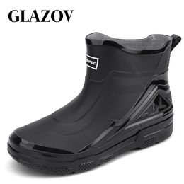 Rain Boots GLAZOV Fishing Shoes Men Outdoor Nonslip Light Hiking Shaxi Durable Waterproof Rubber 230822