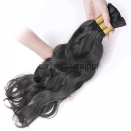 Synthetic Wigs Chinese Virgin Hair Bulk for Braiding Natural Wave 100 Unprocessed Raw Human Hair Cuticle Aligned One Donor 1 Bundle x0823