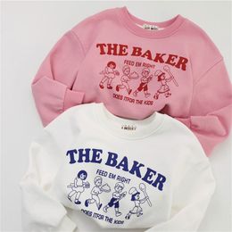 Clothing Sets Spring Children Sweatshirts Long Sleeve Tops for Kids Cartoon Girls Shirts Boys Tees Toddler Outfits Baby Outerwear Clothes 230822
