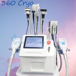 360 Cryolipolysis Fat Freezing Cavitation Lipo Laser Body Slimming Machine RF Skin Tightening Double Chin Treatment
