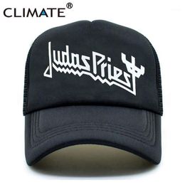 Ball Caps CLIMATE Men Women Trucker Judas Priest Rock Band Cap Music Fans Summer Black Baseball Mesh Net Hat1285s