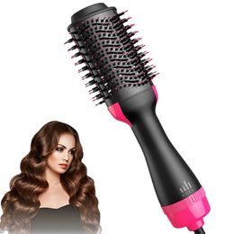 Curling Irons Hair Dryer Air Brush Styler and Volumizer One Step Multifunction Hair Sraightener Curler Comb Electric Ion Blow Dryer Brush 230822