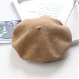 Ball Caps 2023 Women Winter Warm Beanies Knitted Solid Hat Stretch Soft Cap