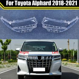 Car Headlight Cover For Toyota Alphard 2018-2021 Headlamp Lampshade Lampcover Head Lamp Light Covers Glass Lens Shell
