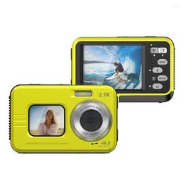 Digital Cameras 2.7K HD Camera 48 Million High-Definition Dual Screen Pography Waterproof Outdoor Sports Student