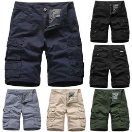 Men's Pants Mens Military Army Cargo Shorts Sport Casual Half Tactical Plain Outdoor221V