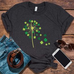 Women's T Shirts St. Patrick's Day Shirt Shamrock Gift Womens Patricks Vintage Clothes Lucky Irish Gifts Four Leaf Tshirt Drinking Tee