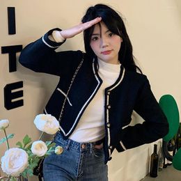 Women's Jackets Small Fragrant Coat Women Spring And Autumn Versatile Gentle Wearing Style With Unique Cardigan Female Top