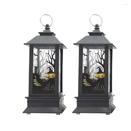Candle Holders 2 Pcs Outdoor Lantern Wind Lamp Party Hanging Ornament Decor Light Plastic Home