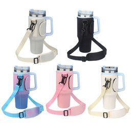 New Water Cup Set Package Handle Car Thermal Cup Stainless Steel Cold Insulation Sport 40oz Bingba Coffee cup Oblique Span Package