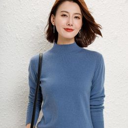 Women's Sweaters Women Goat Cashmere Knitted Pullovers Ladies 7Colors Soft Warm Jumpers Long Sleeve Female Knitwears
