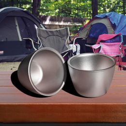 Cups Saucers 2/3PCS Naturehike 45ml Pure Titanium Wine Glass 22g Camping Picnic Outdoor Double-layer Tea Water Cup Leisure Ultralight