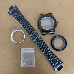 Watch Bands 41mm NH35 Case Dial Hands Pointers Stainless Steel Transparent Parts for Nautilus NH36 Mechanical Movement Accessories 230824