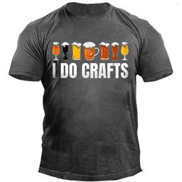 Men's T Shirts I Do Crafts MenS Pure Cotton Short Sleeve Shirt Fashion Trend Casual Comfortable