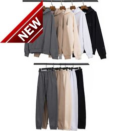 Men's Hoodies Sweatshirts Mens Designer Ess Suits Tracksuit Sportswear Luxury Quality Summer Pa Ow Pants Jogger Suit Male Clothing Fgs to 4xl
