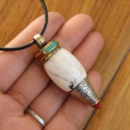 Pendant Necklaces PN075 Ethnic Tribal Tibetan Copper Natural Conch Shell Necklace Handmade Nepal Jewellery Arrival