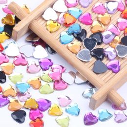 Nail Art Decorations Heart Shape 8mm 5000pcs Acrylic Rhinestones Flat Back And Facets Many Colours For Nails Glue On Beads DIY Jewellery Making