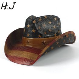 sboy Hats Cowboy Hat 100 Handmade Summer Straw Women Men Western Sombrero Hombre Sun Cap Beach With Good Package 230823