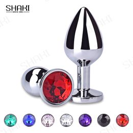 Briefs Panties Anal Plug Sex Toys For Couple Adults Stainless Smooth Steel Dildo Butt Tail Crystal Jewellery Trainer SHAKI Products Shop 230824