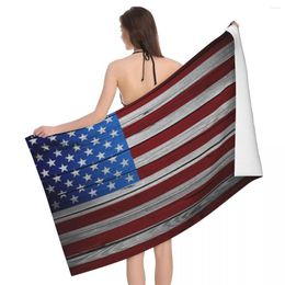 Towel American Flag Beach Towels Pool Large Sand Free Microfiber Quick Dry Lightweight Bath Swim