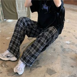 Summer/Winter Plaid Pants Men S-3XL Casual Straight Trousers for Male/Female Harajuku Hip-hop Pants LF20230824.