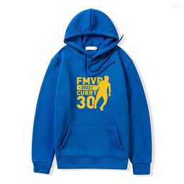 Men's Hoodies Warrior Basketball Jersey 30 Hoodie Casual Trend Sports Oversize Men Sweater Women Pullover Solid Color Long Sleeve