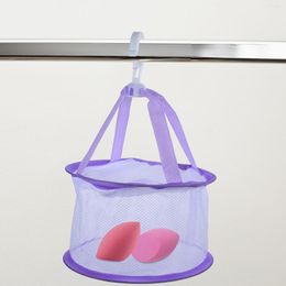 Bath Accessory Set Makeup Sponge Drying Net Brush Holder Beauty Egg Puff Hanger Basket Sponges Dryer Fabric