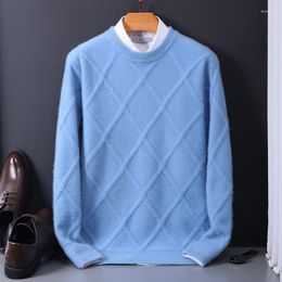 Men's Sweaters Spring Autumn Winter Fashion Man Casual Loose Cool Boys Pullover Knitted Sweater Soft Solid Color Tops Warm Retro D82