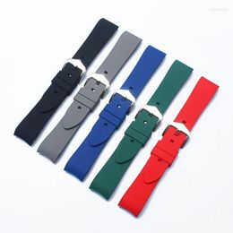 Watch Repair Kits 18mm 20mm 22mm 24mm Soft Silicone Strap Universal Elbow Arc Rubber Band Sport Waterproof Replacement Bracelet Accessories