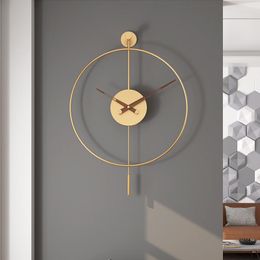 Wall Clocks Minimalist Hanging Clock Swing Design Modern Pendulum Fashion Living Room Klokken Wandklokken House Decoration