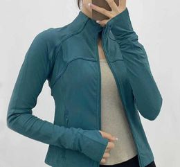 Yoga Outfits Long Sleeve Cropped Sports Jacket tracksuit Women Zip Fitness Winter Warm Gym Activewear Running Coats Workout Clothes Woman 06 hoodies cotton