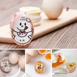 Dido 1Pcs Egg Timer Resin Boiled Egg Cooker Color Changing Cooking Temperature Observer Kitchen Tool, Pink 1006