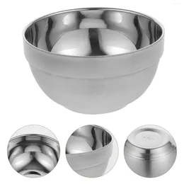 Bowls Stainless Steel Rice Bowl Large Metal Mixing Cooking Multipurpose Salad Fruit Soup