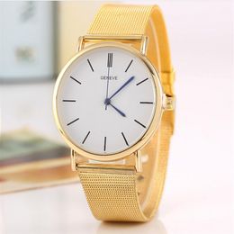 Whole 10MM Thin Business Leisure Steel Mesh Wristwatches Mens Watch Pin Buckle 37MM Diameter Dial Watches2661