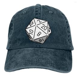 Ball Caps Simple D20 The Baseball Cap Peaked Capt Sport Unisex Outdoor Custom Science Of 20 Sided Dice Hats