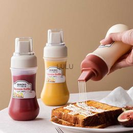 350ml Squeeze Condiment Bottles 5 Hole Nozzles Plastic Ketchup Mustard Hot Sauces Olive Oil Bottles Honey Dispenser Container HKD230810