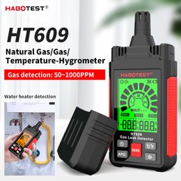 Carbon Analyzers HT609 detektor kebocoran Gas Alarm layar suara dengan tampilan LCD detektor Gas mudah terbakar detektor Gas metana alami menghe 230823