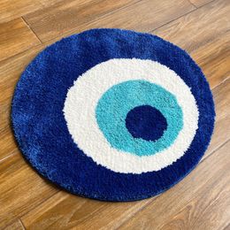 Carpet LAKEA Fluffy Eye Circle Rug Carpet Plush Comfortable Handmade Bedroom Ultra Soft and Fluffy High Quality for Halloween 230823