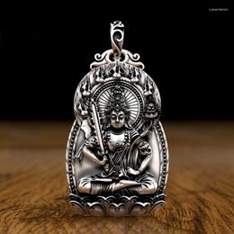 Pendant Necklaces QN Flame Original Amitabha Buddha's Life Buddha Is A Dog And Pig Twelve Zodiac Guardian God Manjushri Necklace Jewellery