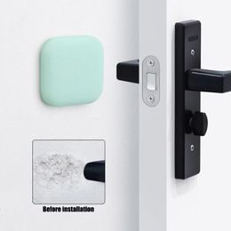 Door Catches Closers 6pcs Stoppers Wall Protector Buffer Guard Doorknob Handle Bumper Self Adhesive Silencer Soft Crash Pad for Home Office 230824