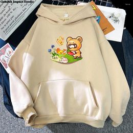 Men's Hoodies Y2K Game Guoba Genshin Impact Hoodie Aesthetic Long Sleeve Hoody Kawaii Cartoon Women Men Sweatshirt Tops Ropa Para