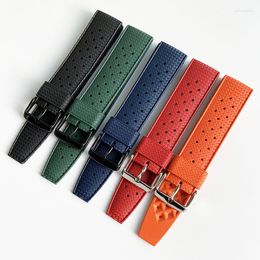 Watch Bands Tropical Rubber Strap 20mm 22mm Soft Silicone Diving Waterproof Sport Wrist Band Men Replacement For SRP777J1