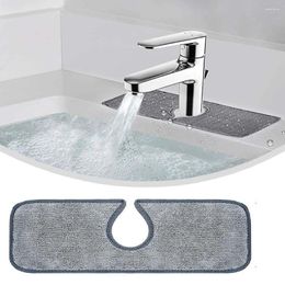 Bath Accessory Set Practical Sink Microfiber Bathroom Faucet Absorbent Mat Water Drying Pad Splash Catcher Countertop Protector