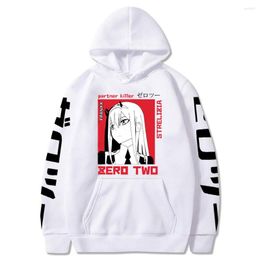 Men's Hoodies 2023 Kawaii Anime Darling In The Franxx Men Women Unisex Sweatshirts Zero Two Hoodie Autumn Winter Harajuku Pul