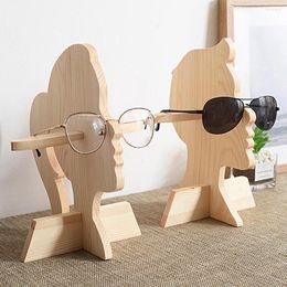 Jewellery Pouches Glasses Display Shelf Creative Wooden Storage Rack Woman Man Sunglasses Bracket For Office Stand