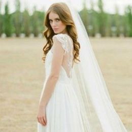 Long Tulle Wedding Veils One Layer With Comb Bridal Veil for Bride Wedding Accessories