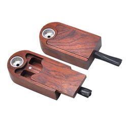 Smoking Pipes Est Natural Wooden Dry Herb Tobacco Storage Box Stash Holder Case Portable Tube Removable Handpipe High Quality Dhs Dr Dhvod