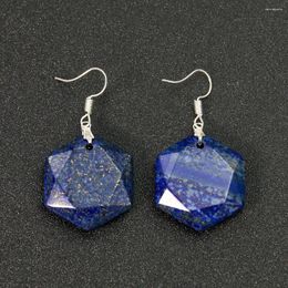 Dangle Earrings 1 Pair Natural Amethyst Stone For Women Star Of David Crochet Earring Quartz Healing Crystal Charms Jewellery Gift