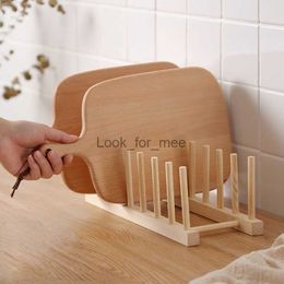 DIY Locker Bamboo Drain Rack Wooden Plate Rack Dish Rack Kitchen Organiser for Plates/Cutting Boards/Plates/Cups/Pot Lid HKD230823