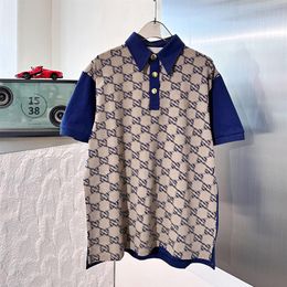 Fashion polos t-shirt men Casual t shirt Embroidered High street collar Polos shirts312e